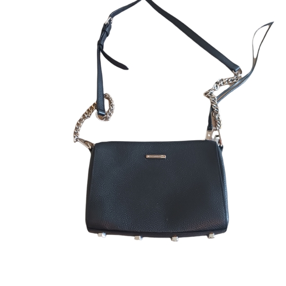 Rebecca Minkoff Pebbled Leather Chain Crossbody Bag - Picture 4 of 14